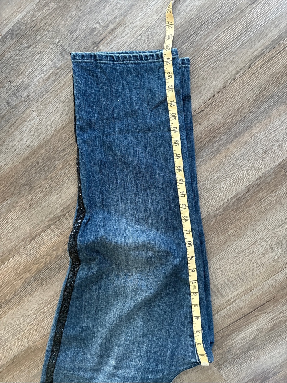 Talbots Dark Blue Straight Jeans with Side Trim - Picture 3 of 7